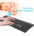 GEMBIRD BEZPRZEWODOWY ZESTAW KLAWIATURY + MYSZ SLIM PRO BUSINESS, DUAL MODE, 2,4 GHZ + BT, UKŁAD US, KOLOR CZARNY - 3083658