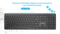 GEMBIRD BEZPRZEWODOWY ZESTAW KLAWIATURY + MYSZ SLIM PRO BUSINESS, DUAL MODE, 2,4 GHZ + BT, UKŁAD US, KOLOR CZARNY - 3083656