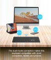 GEMBIRD BEZPRZEWODOWY ZESTAW KLAWIATURY + MYSZ SLIM PRO BUSINESS, DUAL MODE: 2,4 GHZ + BT, UKŁAD RU, KOLOR CZARNY - 3083667