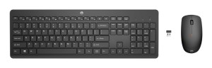 Zestaw klawiatura + mysz HP 230 Wireless Mouse and Keyboard Combo bezprzewodowe czarne 18H24AA#ABB