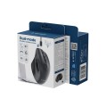 GEMBIRD MYSZ BEZPRZEWODOWA DUAL-MODE (2.4G + BT) 2400 DPI, 6 PRZYCISKÓW, KOLOR CZARNY - 3084029