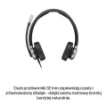 HP Poly Mission 625 – stereofoniczny przewodowy zestaw słuchawkowy USB (opakowanie zbiorcze) - 3084386