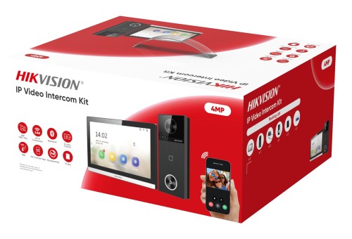 Hikvision DS-KIS610-P wideodomofon 17,8 cm (7") Czarny - 3085569