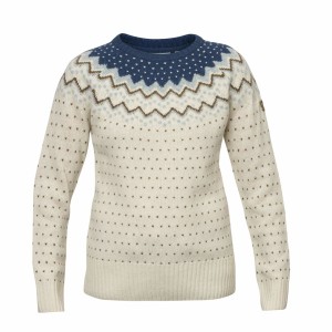 Sweter damski Fjallraven Ovik Knit Sweater - glacier green, rozmiar: m