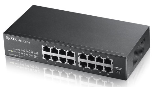 Switch Zyxel GS1100-16E-EU0101F 16p Unmanaged, Fanless, Slim - 3086406