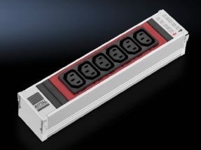 Rittal DK 7856.082 rozgałęziacz 6 x gniazdo sieciowe Wewnętrzna Aluminium, Czerwony - 3086984