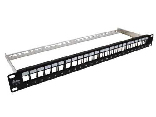 Patch panel A-LAN PK020 (1U; 19"; 24xRJ-45) (WYPRZEDAŻ) - 3087020