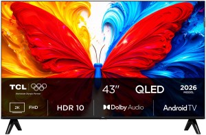 Telewizor TCL 43S5L QLED 43" Full HD Android TV Dolby Digital DVB-T2 Czarny
