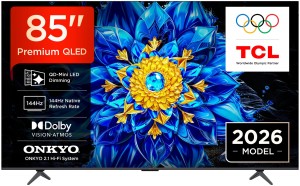 Telewizor TCL 85P8L QLED 85" 4K Ultra HD 144Hz Google TV Dolby Atmos Czarny