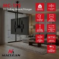 MACLEAN UCHWYT / WIESZAK SUFITOWY DLA TV, MAX. OBCIĄŻENIE 50KG, 37-75", MAX VESA 400X400 MC-175 - 3090493