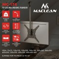 MACLEAN UCHWYT / WIESZAK SUFITOWY DLA TV, MAX. OBCIĄŻENIE 35KG, 23-55", MAX VESA 400X400 MC-174 - 3090508