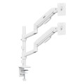 ERGO OFFICE UCHWYT NA 2 MONITORY, SPRĘŻYNA GAZOWA, 17"-32", 1-10KG, BIAŁY MAT ER-692 W - 3090525