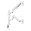 ERGO OFFICE UCHWYT NA 2 MONITORY, SPRĘŻYNA GAZOWA, 17"-32", 1-10KG, BIAŁY MAT ER-692 W - 3090527