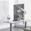 ERGO OFFICE UCHWYT NA 2 MONITORY, SPRĘŻYNA GAZOWA, 17"-32", 1-10KG, BIAŁY MAT ER-692 W - 3090523