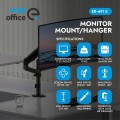 ERGO OFFICE UCHWYT / WIESZAK NA MONITOR, 17"-32", 1-10KG, CZARNY MAT, MAX. VESA 100X100 ER-691 B - 3090528