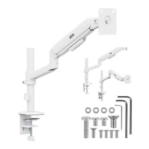 ERGO OFFICE UCHWYT / WIESZAK NA MONITOR SPRĘŻYNA GAZOWA, 17"-32", 1-10KG, BIAŁY MAT, MAX. VESA 100X100 ER-691 W - 3090611