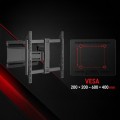 MACLEAN UCHWYT / WIESZAK DO TELEWIZORA, MAX. VESA 600X400, 37-90", MAX. OBCIĄŻENIE 65KG, CZARNY MC-881 N - 3090625