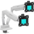 ONKRON G160 Uchwyt biurkowy do dwóch monitorów 13" - 32" czarno-biały - 3090632