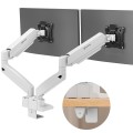 ONKRON G160 Uchwyt biurkowy do dwóch monitorów 13" - 32" czarno-biały - 3090633