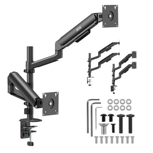ERGO OFFICE UCHWYT / WIESZAK NA 2 MONITORY, SPRĘŻYNA GAZOWA, 17"-32", 1-10KG, CZARNY MAT, ER-692 B - 3090694