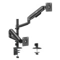 ERGO OFFICE UCHWYT / WIESZAK NA 2 MONITORY, SPRĘŻYNA GAZOWA, 17"-32", 1-10KG, CZARNY MAT, ER-692 B - 3090692