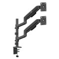 ERGO OFFICE UCHWYT / WIESZAK NA 2 MONITORY, SPRĘŻYNA GAZOWA, 17"-32", 1-10KG, CZARNY MAT, ER-692 B - 3090690
