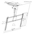 MACLEAN UCHWYT ELEKTRYCZNY DO TV, SUFITOWY, OBSŁUGA TUYA, MAX. VESA 800X400, DLA TV 43-86", MAX. 55KG MC-176 T - 3090707