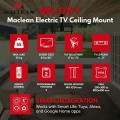 MACLEAN UCHWYT ELEKTRYCZNY DO TV, SUFITOWY, OBSŁUGA TUYA, MAX. VESA 800X400, DLA TV 43-86", MAX. 55KG MC-176 T - 3090703