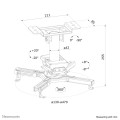 Neomounts CL25-530WH1 uchwyt do montażu projektora Sufit Biały - 3090741
