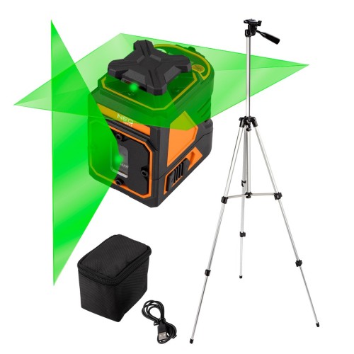 LASER PŁASZCZYZNOWY 30 M, 5 LINII, ETUI + STATYW 1.5M - 3090830
