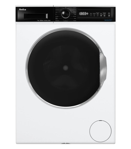 Pralka Slim AMICA WA3S712ALiSHB 7 kg 1200 obr/min | Steam PowerPro | LogicDrive | 15 programów - 3097381