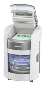 Niszczarka Leitz IQ Optimax AutoFeed 150, P5, 150 kartek, 15 l kosz