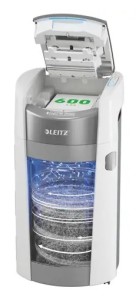 Niszczarka Leitz IQ Optimax AutoFeed 600, P5, 600 kartek, 50 l kosz