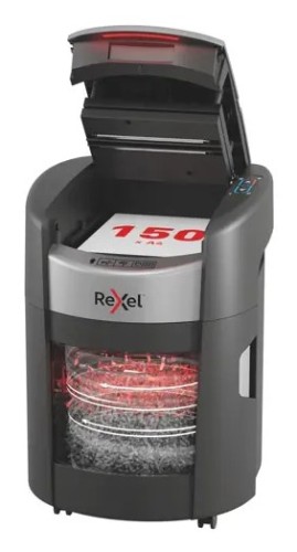 Niszczarka Rexel ShredMax AutoFeed+ 150M, P5, 150 kartek, 15 l kosz - 3097784