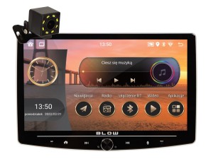 Radio BLOW CP01 1DIN 10" Android/WiFi/GPS/CARPLAY OBROTOWE
