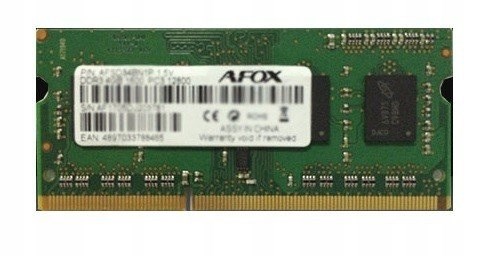 AFOX SO-DIMM DDR3 8GB 1866MHZ AFSD38CK1P - 3099320