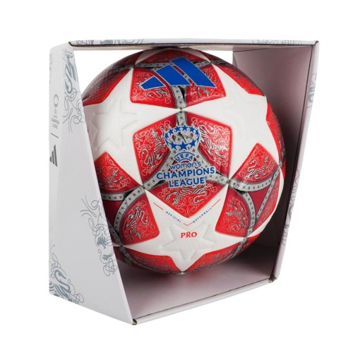 Piłka nożna adidas UCL Womens 25/26 Final Pro czerwono-biała JW1325 5 - 3093703