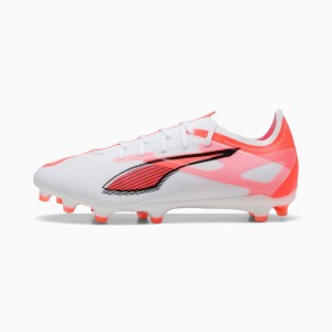 PUMA Ultra 5 Match FG/AG Piłka nożna Unisex Pomarańczowy, Biały