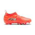 PUMA Future 9 Match FG/AG Jr Piłka nożna Męski Pomarańczowy, Biały - 3099727