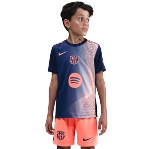 Koszulka dla dzieci Nike FC Barcelona Academy Pro granatowo-pomrańczowa HM4185 411 L