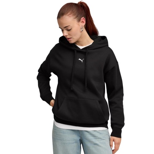 Bluza damska Puma ESS Centered Cat Logo Relaxed Hoodie czarna 692917 01 L - 3094437