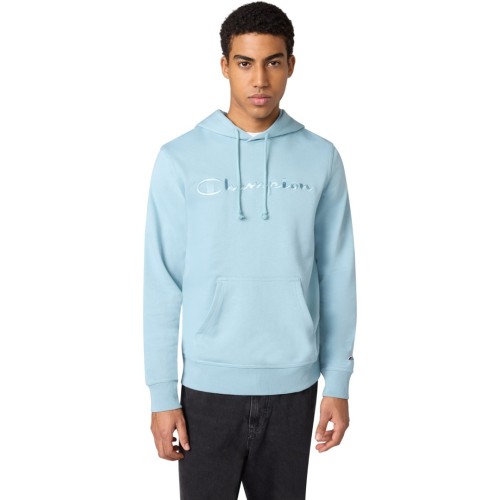 Bluza męska Champion Hooded Sweatshirt błękitna 220782 BS221 L - 3094445