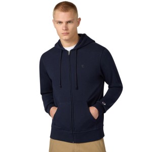Bluza męska Champion Full Zip Hoodie Sweatshirt granatowa 220786 BS501 2XL