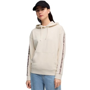 Bluza damska Puma ESS Graphic Animal Comfort Hoodie beżowa 691822 87 L