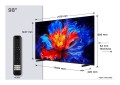 Telewizor TCL 98P8K Neo QLED 98" 4K Ultra HD 144Hz Google TV Dolby Atmos Metaliczny - 2993494