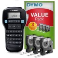 Drukarka etykiet Dymo LM 160 Value Pack +3xS0720530 taśma D1 czarna/biała 12mm (OUTLET) - 2890103