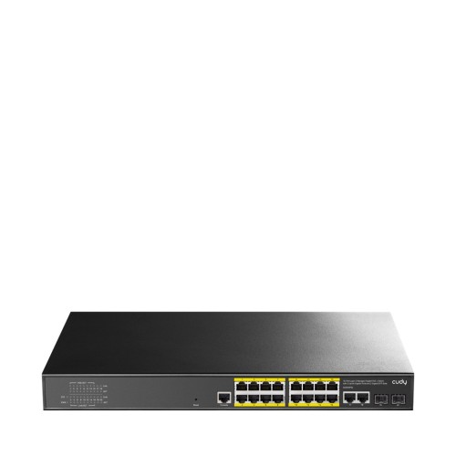 Cudy GS2018PS2 Zarządzany L2 Gigabit Ethernet (10/100/1000) Obsługa PoE 1U Czarny - 2312883
