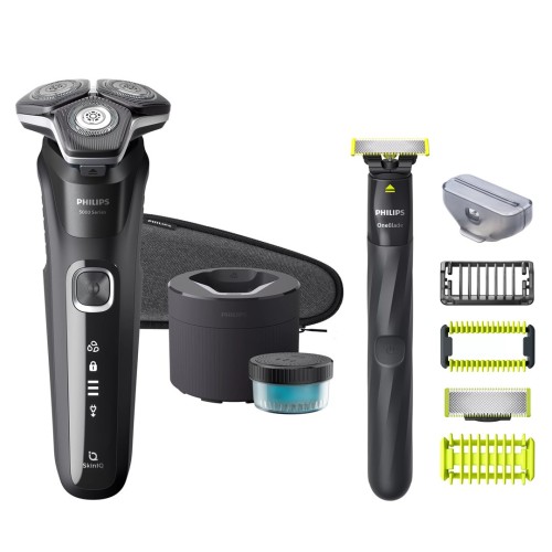 Philips SHAVER Series 5000 S5898/79 maszynka do golenia Golarka rotacyjna Przycinarka Chrom - 2920112