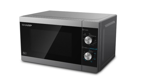 Kuchenka mikrofalowa SHARP YC-MG01E-S (800W; 20l; kolor srebrny) - 999214