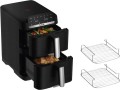 Tefal Easy Fry EY7568 Podwójny 10 l Autonomiczny 2700 W Frytkownica na gorące powietrze Czarny - 3104245